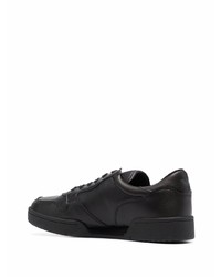 Baskets basses en cuir imprimées noires Ea7 Emporio Armani