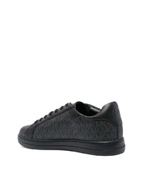 Baskets basses en cuir imprimées noires MICHAEL Michael Kors