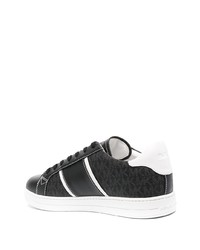 Baskets basses en cuir imprimées noires MICHAEL Michael Kors