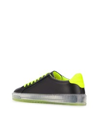 Baskets basses en cuir imprimées noires Philipp Plein