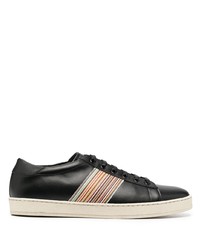 Baskets basses en cuir imprimées noires PS Paul Smith