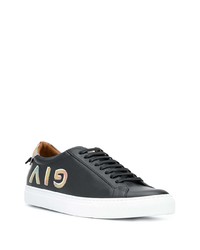 Baskets basses en cuir imprimées noires Givenchy