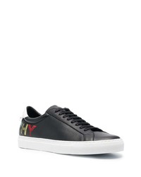 Baskets basses en cuir imprimées noires Givenchy