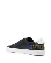 Baskets basses en cuir imprimées noires Givenchy