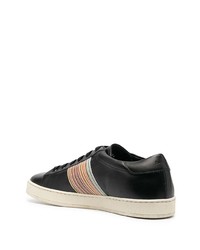 Baskets basses en cuir imprimées noires PS Paul Smith