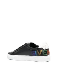 Baskets basses en cuir imprimées noires Givenchy