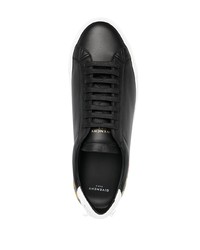 Baskets basses en cuir imprimées noires Givenchy