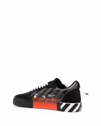 Baskets basses en cuir imprimées noires Off-White