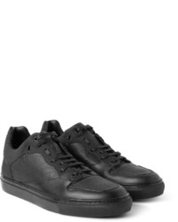 Baskets basses en cuir imprimées serpent noires Balenciaga