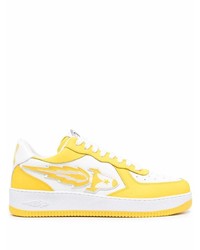 Baskets basses en cuir jaunes Enterprise Japan