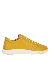 Baskets basses en cuir jaunes Giuseppe Zanotti