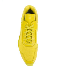 Baskets basses en cuir jaunes Adidas By Rick Owens