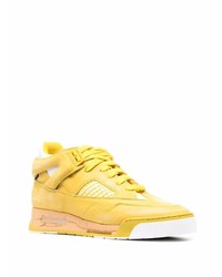 Baskets basses en cuir jaunes Maison Margiela