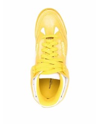 Baskets basses en cuir jaunes Maison Margiela