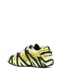 Baskets basses en cuir jaunes Diesel