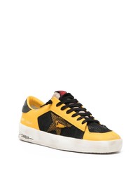 Baskets basses en cuir jaunes Golden Goose