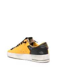 Baskets basses en cuir jaunes Golden Goose