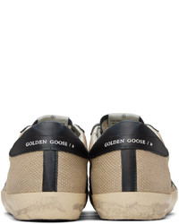 Baskets basses en cuir marron clair Golden Goose