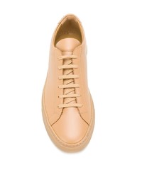 Baskets basses en cuir marron clair Common Projects