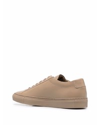 Baskets basses en cuir marron clair Common Projects