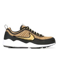 Baskets basses en cuir marron clair Nike