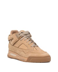 Baskets basses en cuir marron clair Maison Margiela