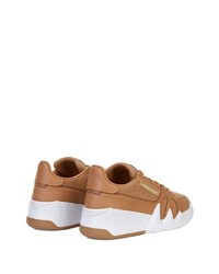 Baskets basses en cuir marron clair Giuseppe Zanotti