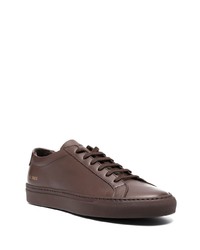 Baskets basses en cuir marron foncé Common Projects