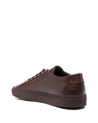 Baskets basses en cuir marron foncé Common Projects