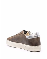 Baskets basses en cuir marron foncé Golden Goose