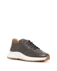 Baskets basses en cuir marron Bally