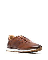 Baskets basses en cuir marron Bally