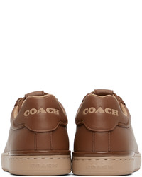 Baskets basses en cuir marron Coach 1941