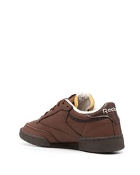 Baskets basses en cuir marron Reebok