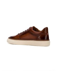 Baskets basses en cuir marron Bally