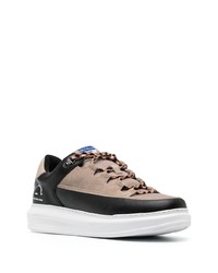 Baskets basses en cuir marron Karl Lagerfeld