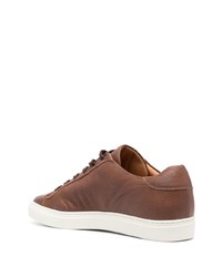 Baskets basses en cuir marron Harrys Of London