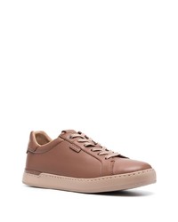 Baskets basses en cuir marron Coach