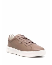 Baskets basses en cuir marron Bally