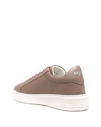 Baskets basses en cuir marron Bally