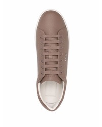 Baskets basses en cuir marron Bally