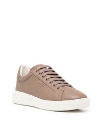 Baskets basses en cuir marron Bally