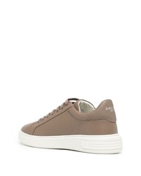 Baskets basses en cuir marron Bally