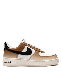 Baskets basses en cuir marron Nike