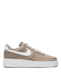 Baskets basses en cuir marron Nike