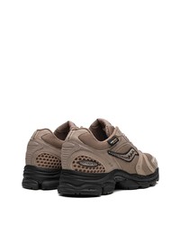 Baskets basses en cuir marron Saucony