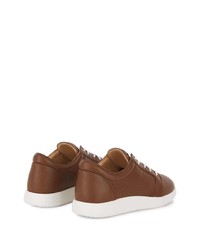 Baskets basses en cuir marron Giuseppe Zanotti