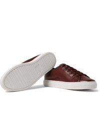 Baskets basses en cuir marron Paul Smith