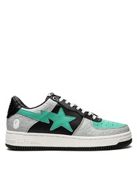 Baskets basses en cuir multicolores A Bathing Ape