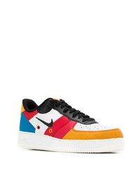 Baskets basses en cuir multicolores Nike